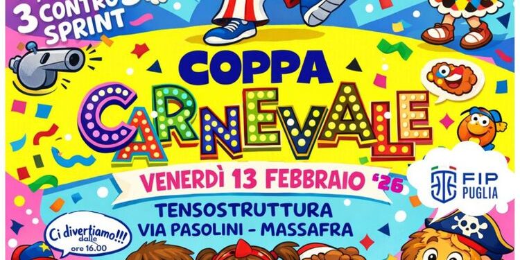 Massafra celebra il Carnevale del Minibasket: la Coppa Carnevale accende la città