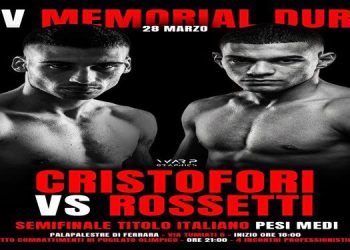 Rossetti va a Ferrara per la semifinale del titolo italiano medi contro Cristofori