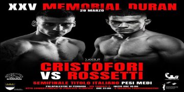 Rossetti va a Ferrara per la semifinale del titolo italiano medi contro Cristofori