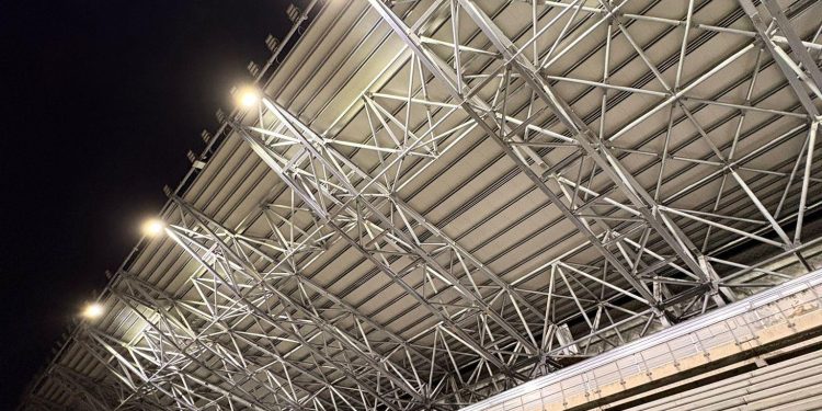 Taranto 2026, allo stadio Iacovone al via il montaggio delle strutture hospitality