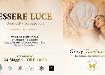 “Essere Luce – Il viaggio artistico ed emozionale di Giusy Tamburrano sostenuto da E77 Srl, tra metamorfosi, consapevolezza e rinascita interiore”