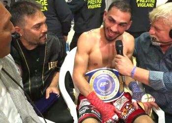 Magrì campione d’Italia: il pugile tarantino conquista il titolo superwelter con un ko spettacolare