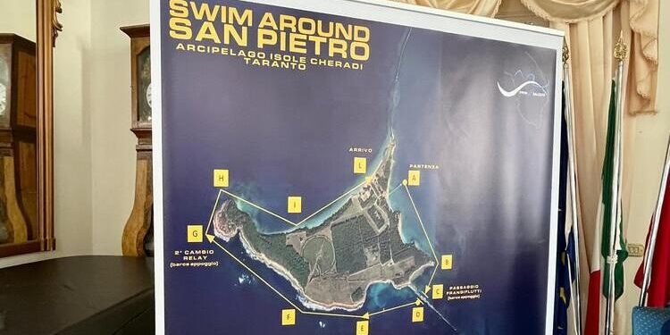 “Swim Around San Pietro”: a nuoto intorno all’isola per promuovere sport e Taranto