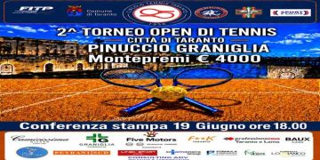 Tutto pronto per il Memorial Pinuccio Graniglia: al Circolo Tennis Taranto due settimane di grande sport