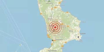 Terremoto di magnitudo 5,6 nel Tirreno, scossa avvertita anche a Taranto e provincia