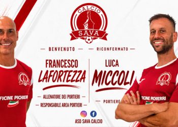 Sava Calcio, doppio tassello per la nuova stagione: confermato Miccoli, arriva il preparatore Lafortezza
