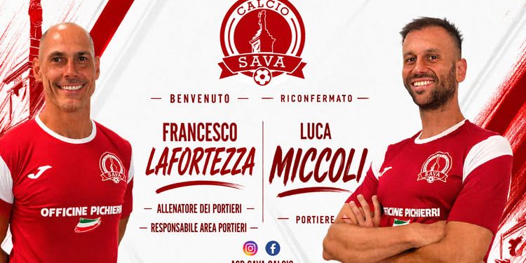 Sava Calcio, doppio tassello per la nuova stagione: confermato Miccoli, arriva il preparatore Lafortezza