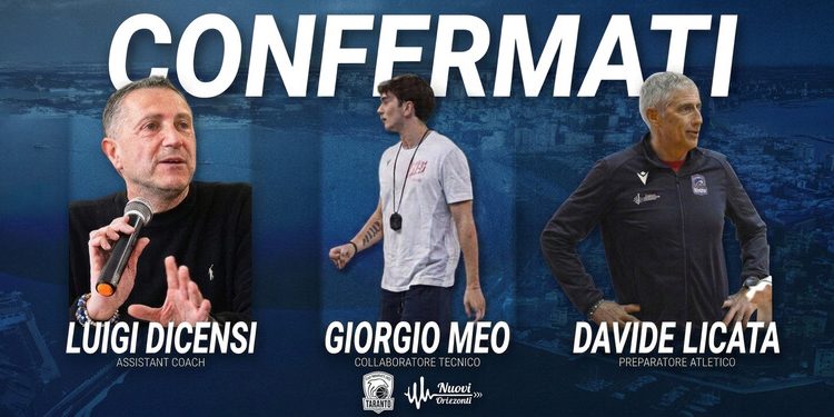 ASD De Florio Nuovi Orizzonti, continuità e competenza: definito lo staff tecnico per la Serie B Nazionale