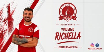 Sava Calcio, il capitano resta al timone: Vincenzo Richella rinnova anche per la prossima stagione