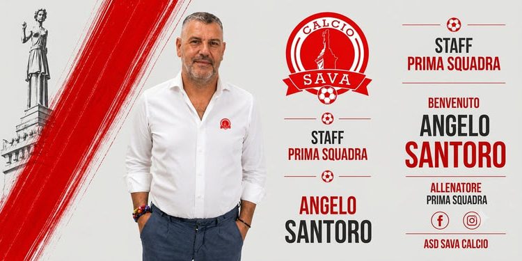 Sava Calcio, Angelo Santoro torna sulla panchina biancorossa: «Ripartiamo con fame e umiltà»
