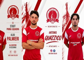 Sava Calcio, prende forma la nuova squadra: confermato Aldo Palmieri e ufficiali gli arrivi di Quazzico e Villani
