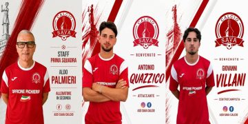 Sava Calcio, prende forma la nuova squadra: confermato Aldo Palmieri e ufficiali gli arrivi di Quazzico e Villani