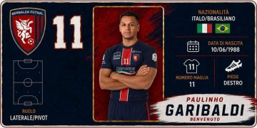 Bernalda Futsal, colpo internazionale: arriva il brasiliano Paulinho Garibaldi