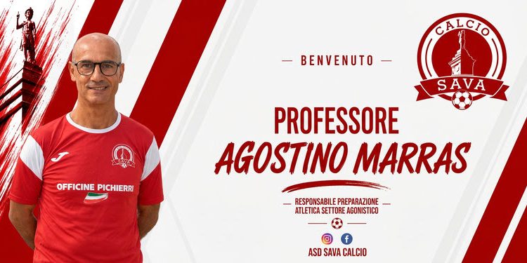 Sava Calcio, colpo nello staff: Agostino Marras è il nuovo preparatore atletico