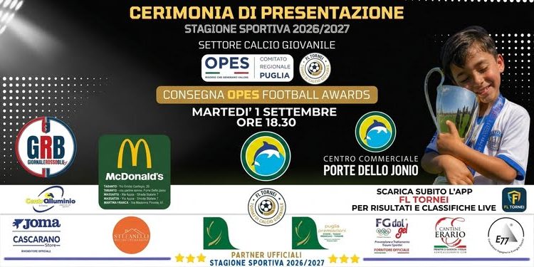 OPES Puglia e FL Tornei alzano il sipario sulla stagione sportiva 2026/2027