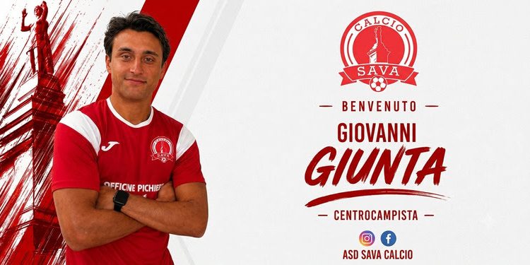 Sava Calcio, esperienza e qualità a centrocampo: ufficiale l’arrivo di Giovanni Giunta