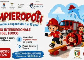 Taranto capitale dei Vigili del Fuoco: il 29 agosto il 1° Raduno Interregionale