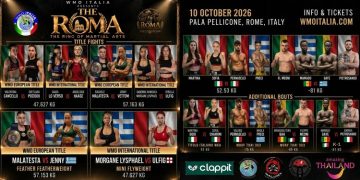 The R.O.M.A., Ostia capitale degli sport da combattimento: cinque titoli tutti al femminile