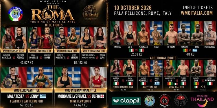 The R.O.M.A., Ostia capitale degli sport da combattimento: cinque titoli tutti al femminile