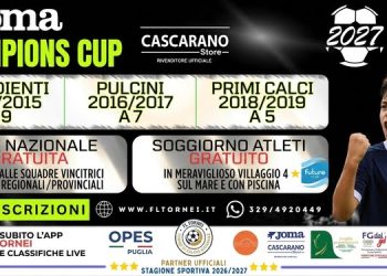 Joma Champions Cup 2027, al via la terza edizione: Taranto protagonista