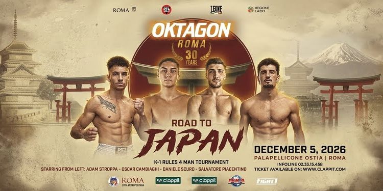Oktagon festeggia 30 anni: quattro fighter, un solo vincitore e un pass per il Giappone