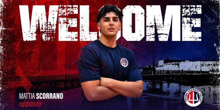 Prisma Taranto Volley, Mattia Scorrano è il nuovo opposto rossoblù