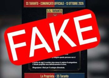 Taranto, la società smentisce il falso comunicato sull’addio della proprietà: «È totalmente falso»