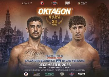 Oktagon 30 Years, a Roma la sfida tra Dylan Vergaro e Salvatore Blandizzi