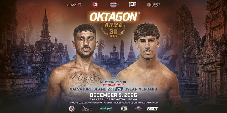 Oktagon 30 Years, a Roma la sfida tra Dylan Vergaro e Salvatore Blandizzi