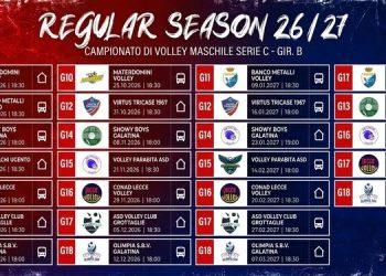 Prisma Taranto Volley, ufficiale il calendario di Serie C: esordio a Carosino contro Materdomini