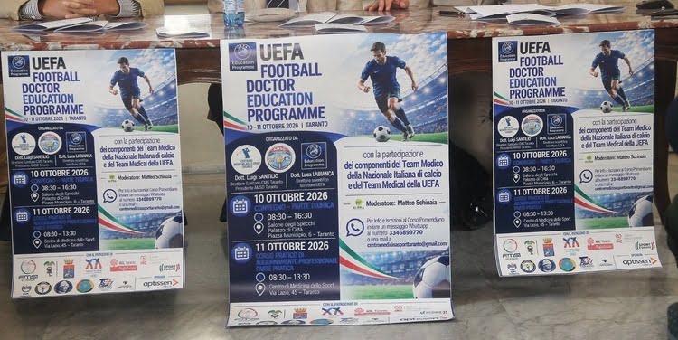 Taranto, successo per la terza edizione dello UEFA Football Doctor Education Programme